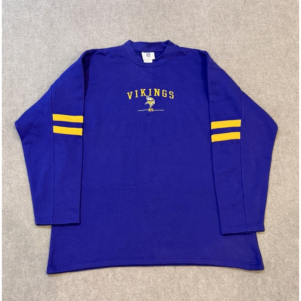 Minnesota Vikings Vintage Sweatshirt Mens XL NFL Football Athletic 90s Purple